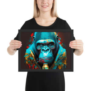Urban Gorilla Anthem: Hip-Hop Inspired Wall Art