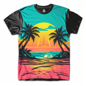 Retro Miami Beach Vibes tshirt vector